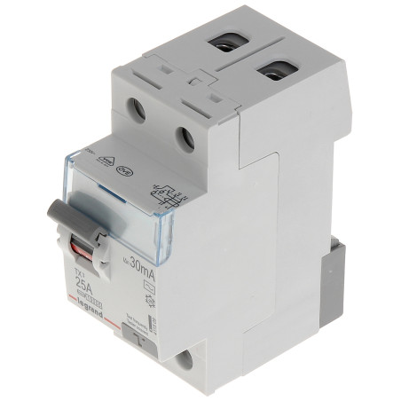 Single-phase residual current circuit breaker Type AC 30mA 25A RCD for DIN rail TS-35 LEGRAND LE-411509