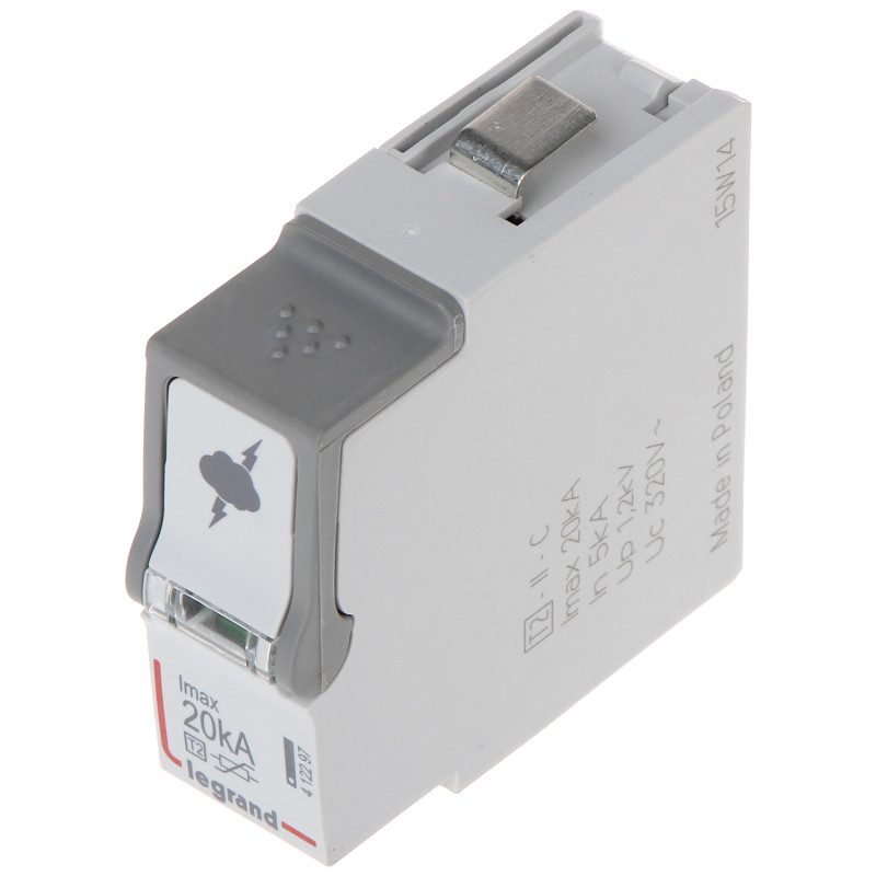 Surge Arrester Insert Type 2 Class C 20kA Varistor Protection Module Replaceable AC 230/400V LEGRAND LE-412297
