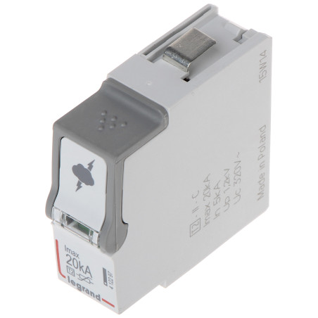Overspanningsbeveiligingsmodule Type 2 Klasse C 20kA Varistor Vervangbare Beveiligingsmodule AC 230/400V LEGRAND LE-412297