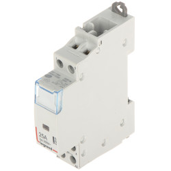 25A 250V AC 模块化接触器 2个常开触点 DIN TH-35 导轨安装单相安装继电器 LEGRAND LE-412523