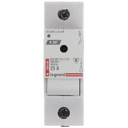 Egyfázisú biztosítós szakaszoló 25A D02 TH-35 sínre szigetelő olvadóbiztosító LEGRAND LE-606606