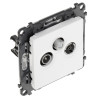Flush Mounted R-TV SAT End Socket White Electrical Installation Antenna Signal LEGRAND LE-753152