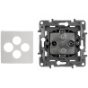 Niloe R-TV + 2xSAT flush-mounted terminal socket white satellite antenna equipment LEGRAND LE-764566