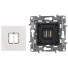 Niloe USB充電用コンセント 2ポート 2.4A 5V 埋込型 ホワイト スマートフォン・タブレット急速充電対応 LEGRAND LE-764594