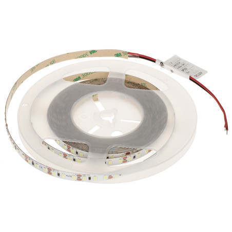 LED juosta 120 diodų/m 12V 9.6W/m Šalta balta 16000K 5m Ritinys Dekoratyvinis vidaus apšvietimas Lanksti juosta MW Lighting LED1