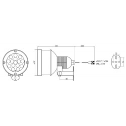 室外红外补光灯 60米 130度 IP66 金属外壳 自动光敏传感器 850nm IR LAB LIR-IS88