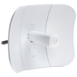 สะพานเชื่อมต่อไร้สาย Wi-Fi 5GHz AC 450Mbps เสาอากาศ 23dBi ระยะ 15 กม. PoE ภายนอกอาคาร จุดต่อจุด สถานีลูกข่าย UBIQUITI LITEBEAM-5