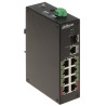 Průmyslový PoE ePoE switch 8portový SFP Gigabit Uplink montáž na DIN 120W DAHUA LR2110-8ET-120-V2