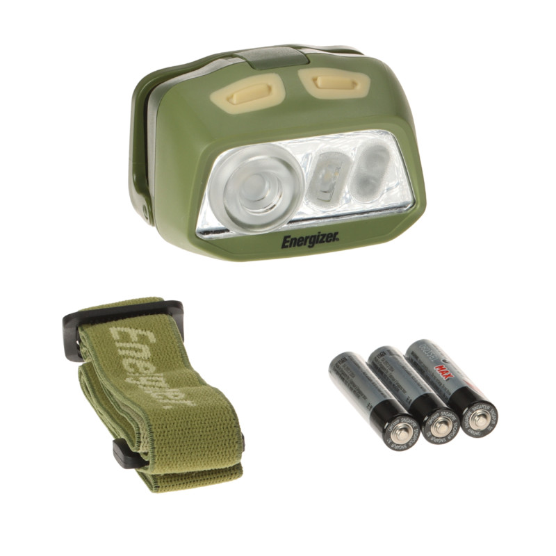 Vodotesna LED čelna svetilka 500lm IPX7 zelena luč stroboskop tekoča nastavitev svetlosti outdoor ENERGIZER LT-HDL50