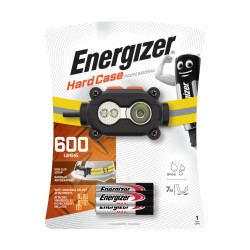 Professionelle LED Stirnlampe 600lm IPX4 Sturzfest 7m Industrie Bauhelm ENERGIZER LT-HEADLIGHT-HARDCASE/600