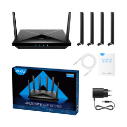 4G LTE Cat. 6 듀얼 밴드 AC1200 기가비트 듀얼 SIM 메시 VPN SMS 대역 집성 300Mbps 라우터 CUDY LT700