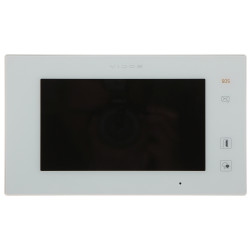 Panel dalaman video interkom 7 inci LCD skrin sentuh sistem 2-wayar VIDOS DUO putih bebas tangan VIDOS M1021W-2