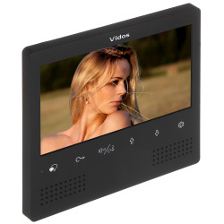 Intern videoporttelefonpanel 7 tum LCD pekskärm 2-tråds Duo-system svart handsfree VIDOS M1023B-2