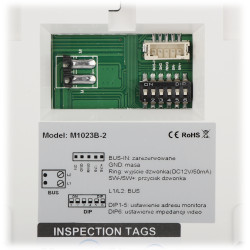 Intern videoporttelefonpanel 7 tum LCD pekskärm 2-tråds Duo-system svart handsfree VIDOS M1023B-2
