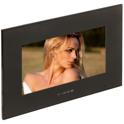 Monitor de Vídeo Porteiro 7 polegadas Touch Wi-Fi AHD 1080p Preto Premium Deteção de Movimento VIDOS M10B-X