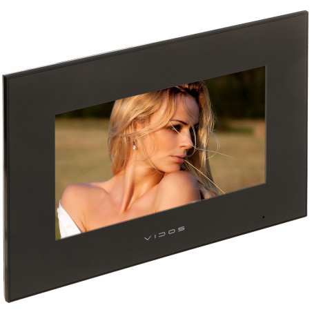 7インチ ビデオドアホンモニター タッチスクリーン Wi-Fi AHD 1080p ブラック プレミアム 動体検知 VIDOS M10B-X