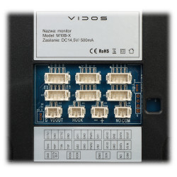 Οθόνη Θυροτηλεόρασης 7 ιντσών Αφής Wi-Fi AHD 1080p Μαύρη Premium με Ανίχνευση Κίνησης VIDOS M10B-X