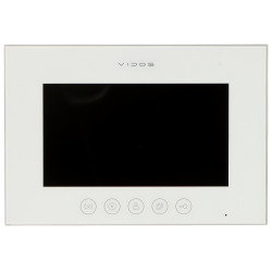 Οθόνη αναλογικού θυροτηλεφώνου 7 ιντσών LCD WiFi υποστήριξη εφαρμογής για κινητά microSD μνήμη flash λευκή VIDOS M11W-X