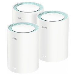 AC1200 듀얼 밴드 2.4GHz 5GHz Wi-Fi 메시 시스템 라우터 액세스 포인트 리피터 3개 세트 기가비트 이더넷 VPN CUDY M1300(3-PACK)