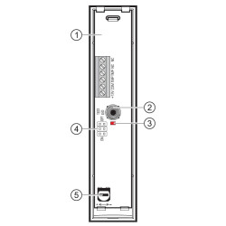 Detector acústic de trencament de vidre per microprocessador abast 6m blanc detector d'alarma SATEL MAGENTA