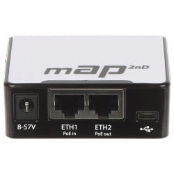 Wi-Fi Access Point 2.4GHz 300Mb/s PoE USB RouterOS mAP MikroTik MAP-2ND