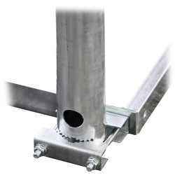 Balastni podstavek s teleskopskim drogom 5.4m vroče cinkano za WiFi LTE antene CCTV kamere montaža brez vrtanja DELTA MBT-5.4