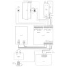 Камплект кантролю доступу RACS 5 v2 2 Праходы Корпус Блок сілкавання Сеткавы Ethernet RS-485 RCP MSSQL VISO ST Сістэма ROGER MC1