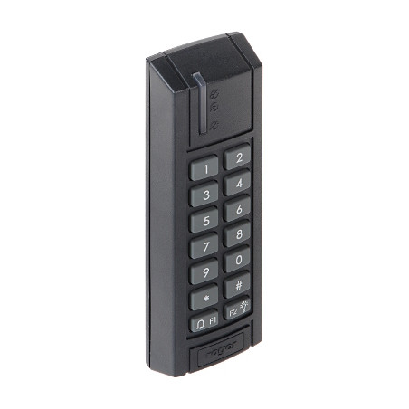RFID Unique 125kHz nærleser med tastatur og ringeknapp IP67 RS-485 RACS 5 utendørs ROGER MCT12E