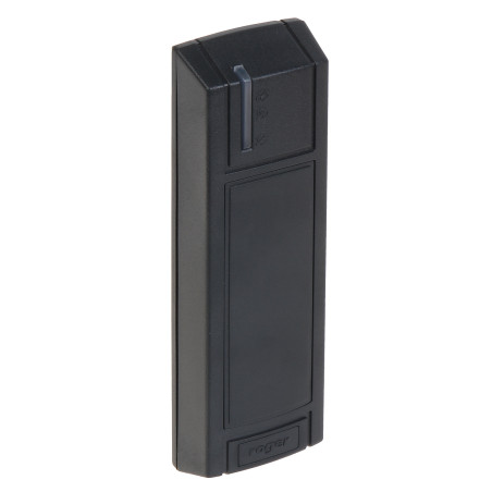 Външен RFID четец за карти и ключодържатели Unique 125kHz IP67 RS-485 Система RACS 5 Тесен корпус Черен Антисаботаж ROGER MCT12E