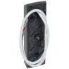 Εξωτερικός αναγνώστης καρτών και μπρελόκ RFID Unique 125kHz IP67 RS-485 Σύστημα RACS 5 Στενό περίβλημα Μαύρο Αντι-δολιοφθορά ROG