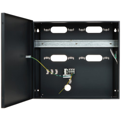 Metal system enclosure for access control with DIN TS-35 rail and space for 17Ah battery ROGER ME-40
