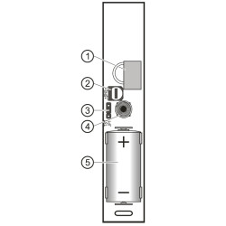 Trådlös akustisk glaskrossdetektor för Micra Perfecta larmsystem SATEL MGD-300