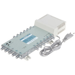 Multischalter 5 Eingänge 12 Ausgänge SAT und terrestrischer TV Signalverteiler DVB-T2 Klasse A geschirmt TERRA MR-512