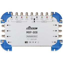 9输入8输出卫星多路开关，支持2颗卫星，DVB-T2，LTE滤波器，高信号隔离度 SIGNAL MRP-908