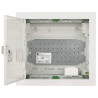 ตู้โทรคมนาคมติดผนังสำหรับที่พักอาศัย R-TV SAT IP30 สีขาว แผ่นยึดเหล็ก Elektro-Plast Nasielsk MSF-MULTI-1X12/NT/W/EPN