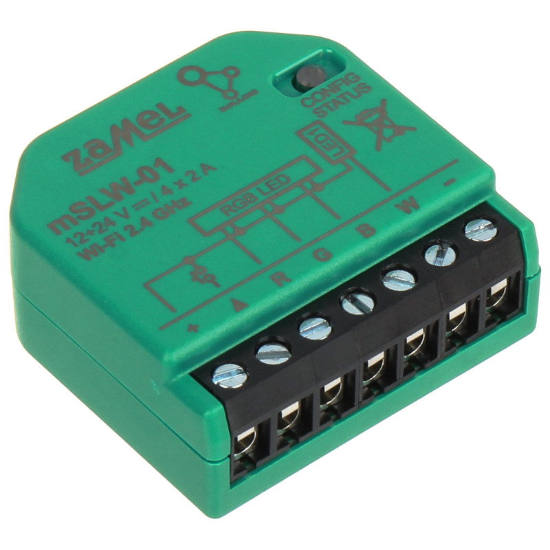 Akıllı LED Aydınlatma Kontrolcüsü RGBW WiFi Supla Dimmer LED Şerit 12V 24V DC Akıllı Ev ZAMEL MSLW-01