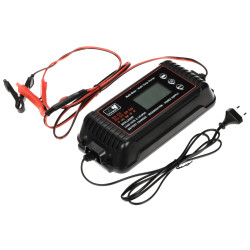 12V 24V 10A LCD 智能电池充电器 AGM 胶体 LiFePO4 微处理器自动整流器 MW POWER MW-SC10E