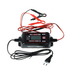 Intelligent mikroprocessoroplader 6V 12V til AGM Gel LiFePO4 batterier LCD IP65 MW POWER MW-SC4E