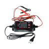 เครื่องชาร์จแบตเตอรี่ไมโครโปรเซสเซอร์อัจฉริยะ 6V 12V สำหรับ AGM เจล LiFePO4 จอ LCD IP65 MW POWER MW-SC4E