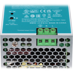 DIN Rail Switching Power Supply 24V DC 20A 480W High Efficiency MEAN WELL NDR-480-24