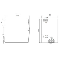 DIN Rail Switching Power Supply 24V DC 20A 480W High Efficiency MEAN WELL NDR-480-24