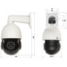 Harici PTZ Döner IP Kamera 5Mpx 18x Optik Zoom IR 80m PoE P2P BitVision Onvif OMEGA OMEGA-51P18-8P