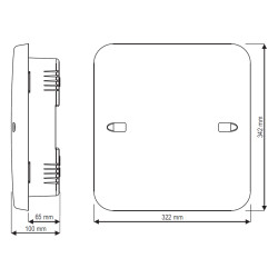 警報制御盤およびGSMモジュール用埋込型筐体 Tamper SATEL OPU-4-PW