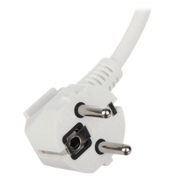 Разклонител с 4 гнезда 2x USB 2.1A удължител куб монтаж за плот вертикален хоризонтален бяло-сив ORNO OR-AE-13144