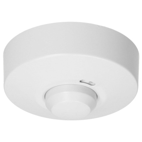 Sensor de Movimento de Teto Micro-ondas Radar 360 Graus 230V LED IP20 Alcance 8m Temporizador Sensibilidade Automático ORNO OR-C