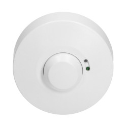 Griestu mikroviļņu kustības sensors radara 360 grādu 230V LED IP20 diapazons 8m laiks jutība kāpņu automāts ORNO OR-CR-212