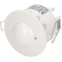 Sufitowy Mikrofalowy Czujnik Ruchu Radarowy 360 Stopni 230V IP20 LED Automatyczny Włącznik Światła ORNO OR-CR-218