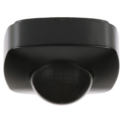 เซ็นเซอร์ตรวจจับความเคลื่อนไหว PIR ติดเพดาน 360 องศา สีดำ สำหรับไฟ LED 230V ระยะ 6 เมตร แบบติดลอย ORNO OR-CR-255/B