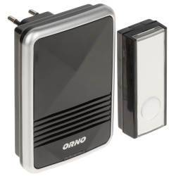 Campainha sem fio alcance 300m 36 melodias sinalização LED 230V para porta sistema de chamada gongo doméstico ORNO OR-DB-QS-159