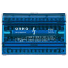 配電ブロック 端子台 4x15回路 125A 500V DINレール TH-35対応 白青 電気設備 ORNO OR-LZ-8202/15